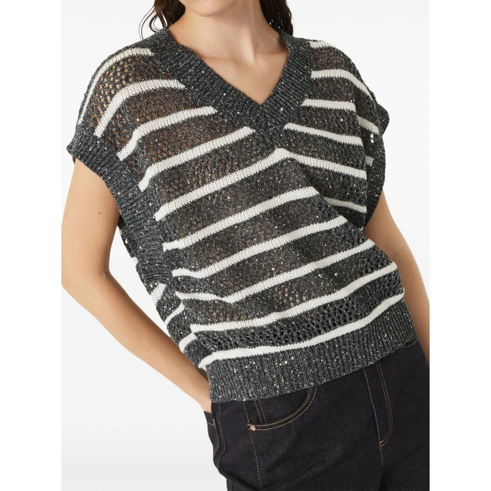 BRUNELLO CUCINELLI Luxe Truien Collectie Gray Dames