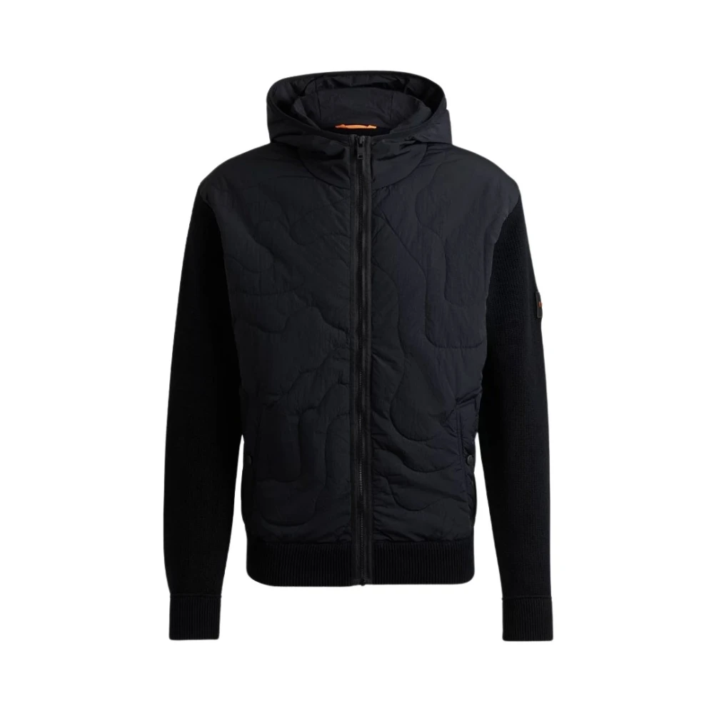 Hugo Boss Stijlvolle Jas voor Mannen Black Heren