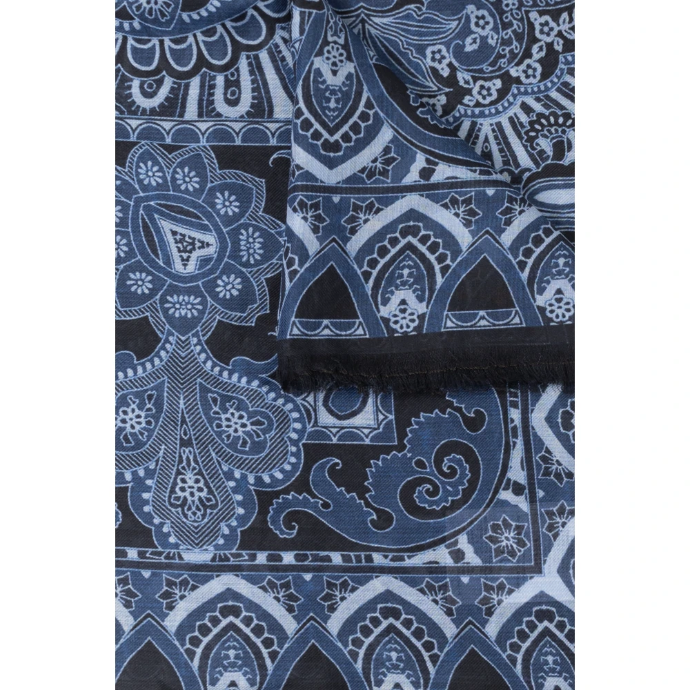 ETRO Gestreepte sjaal Blue Dames