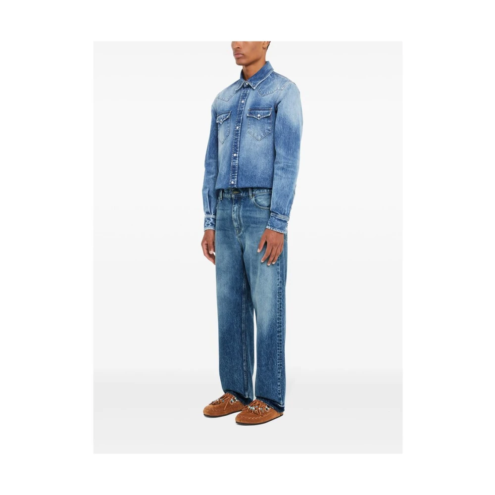 Alanui Blauwe Denim Jeans met Klassieke Stijl Blue Heren