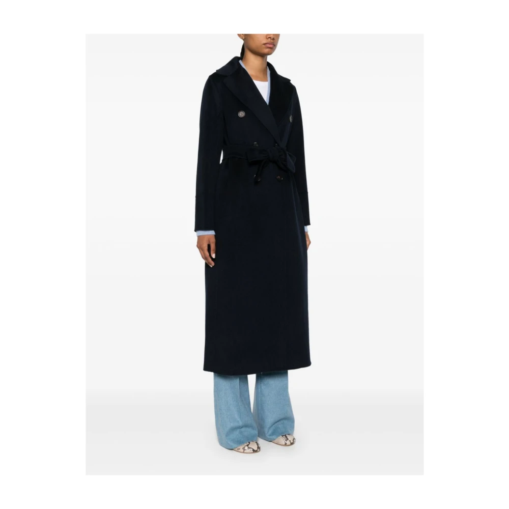 Max Mara Blauwe Wollen Jas Damesmode Blue Dames