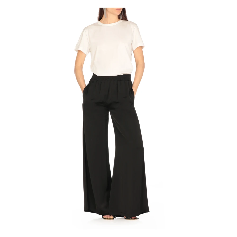 Fabiana Filippi Wit Katoenen T-shirt met Ronde Hals White Dames