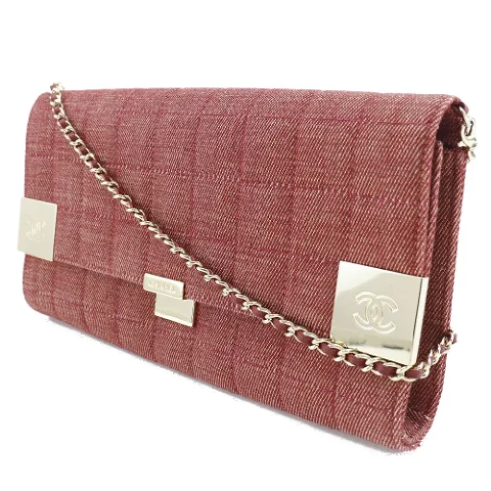 Chanel Vintage Pre-owned Canvas chanel-bags Red Dames