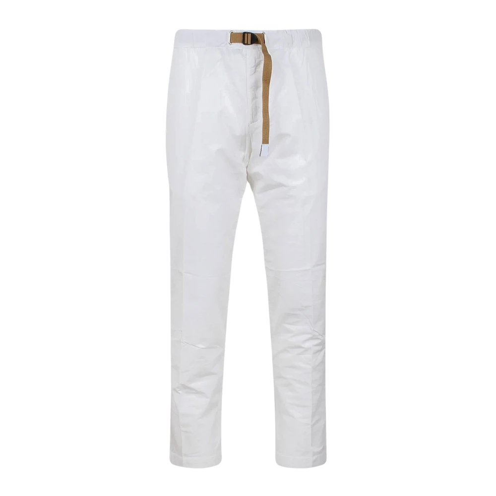 White Sand Katoenen gabardine broek met elastische tailleband White Heren