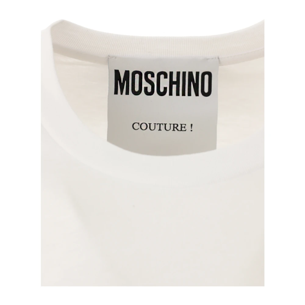 Moschino Liefde Vertrouwen Jersey T-shirt White Heren
