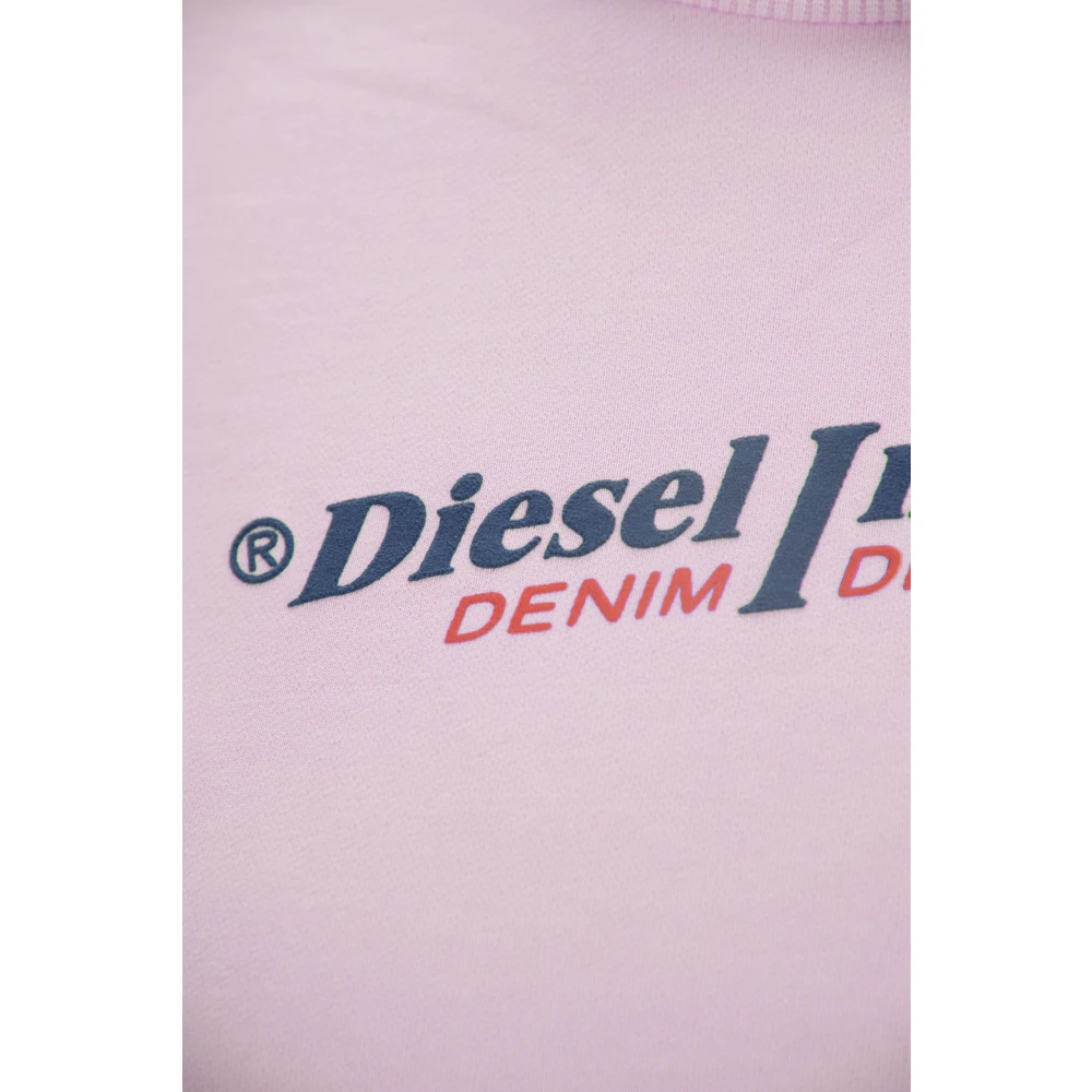 Diesel Stijlvolle Dames Pullover Sweatshirt Pink Dames