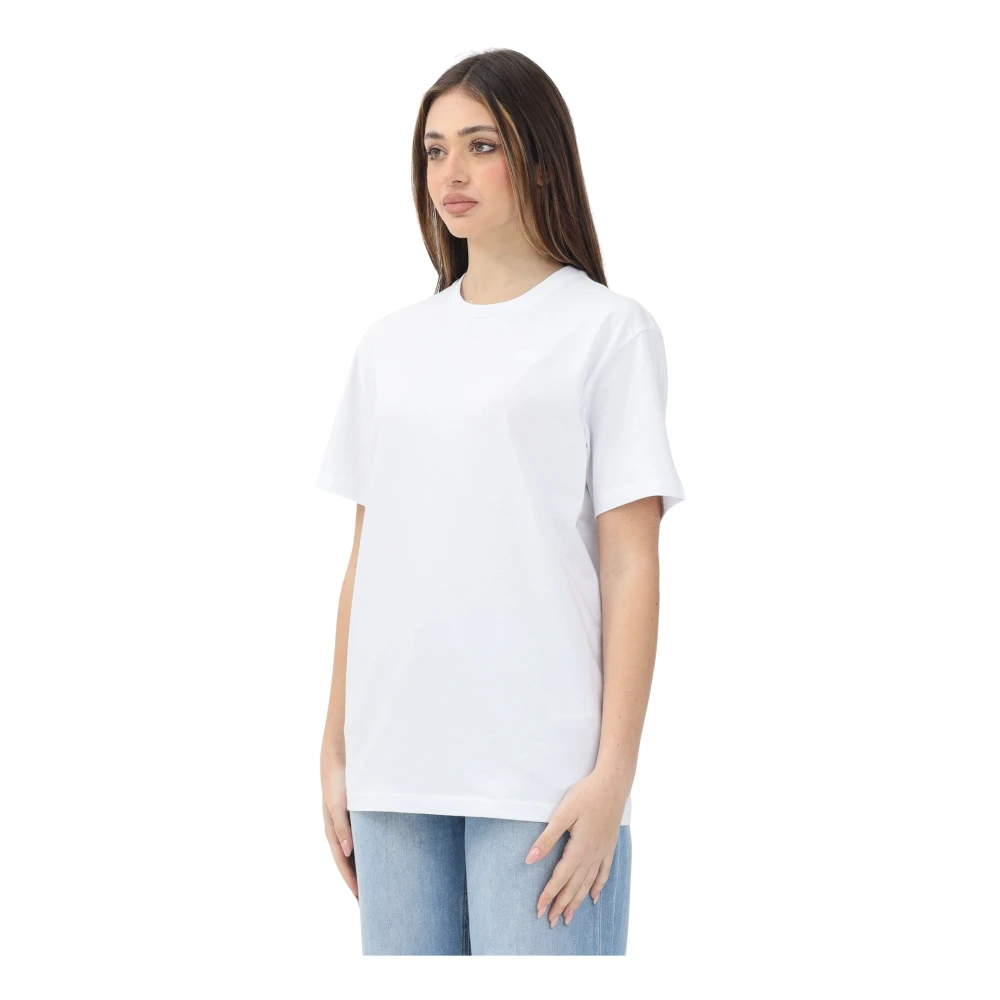 Diesel Witte T-shirt met korte mouwen Oversize White Dames
