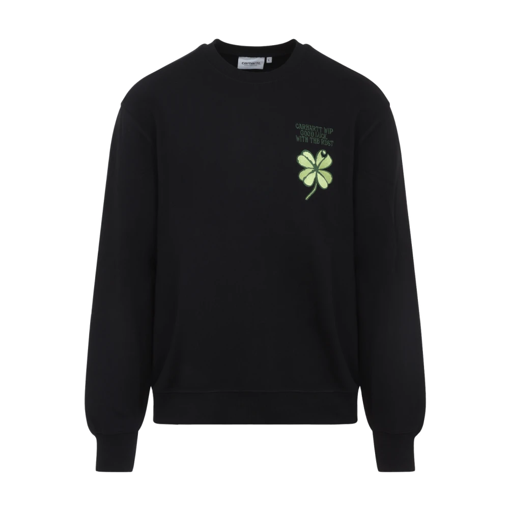 Carhartt Wip Men's Black Sweatshirts, S, Clover Sweat