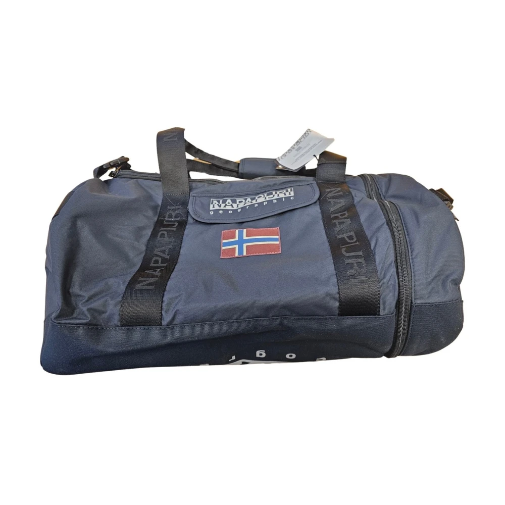 Napapijri Black Bering Travel Duffel Bag - Female - Weekend Bags - One Size - Bags