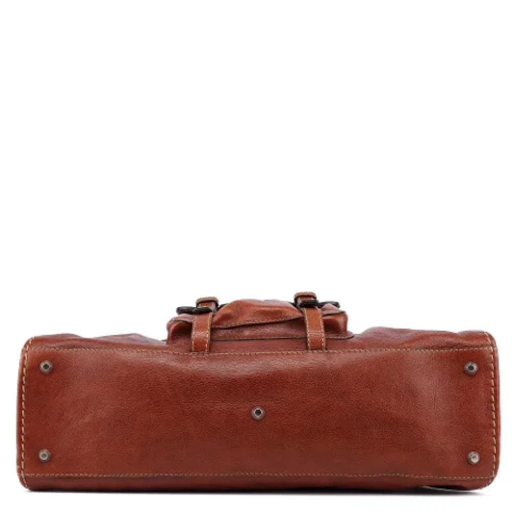 Chloé Pre-owned Leather handbags Brown Dames