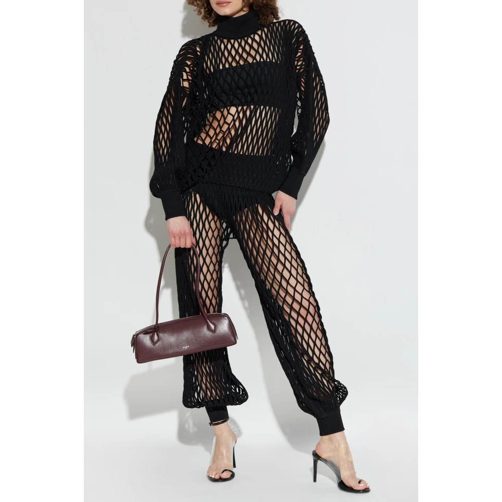 Alaïa Kanten broek Black Dames