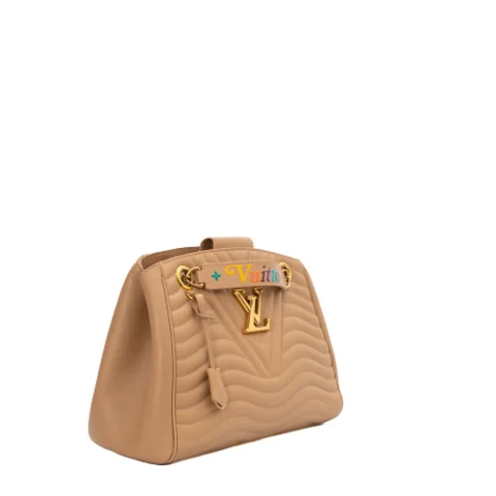 Louis Vuitton Vintage Pre-owned Leather louis-vuitton-bags Beige Dames