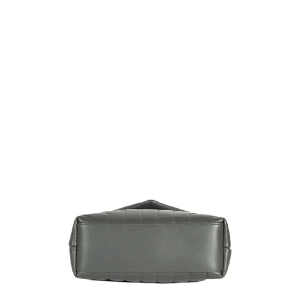 Yves Saint Laurent Vintage Pre-owned Leather shoulder-bags Gray Dames