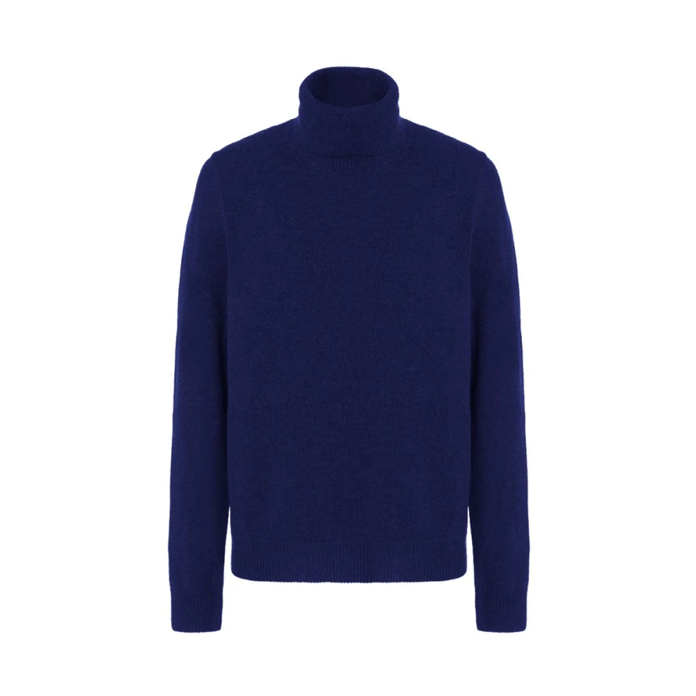 Bl Turtleneck Genser i Ull Herre