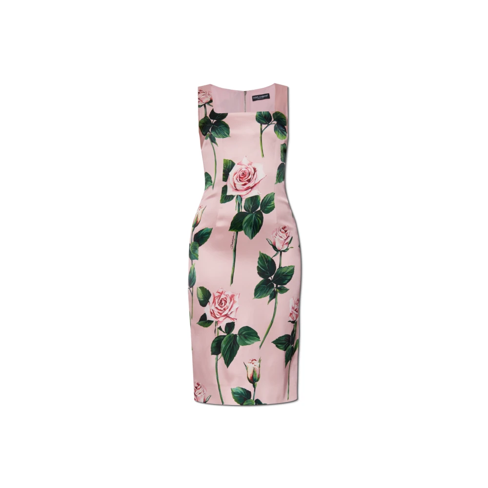 Dolce & Gabbana Roze Jurk voor Vrouwen Multicolor Dames
