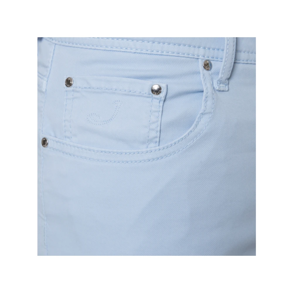 Jacob Cohën Lichtblauwe katoenen canvas jeans Blue Heren