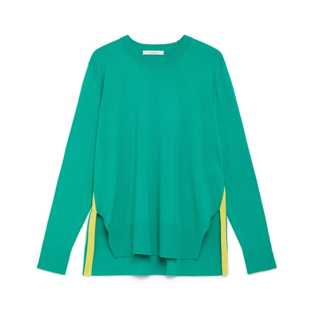 Maliparmi Lente Modal Katoen Trui Green Dames