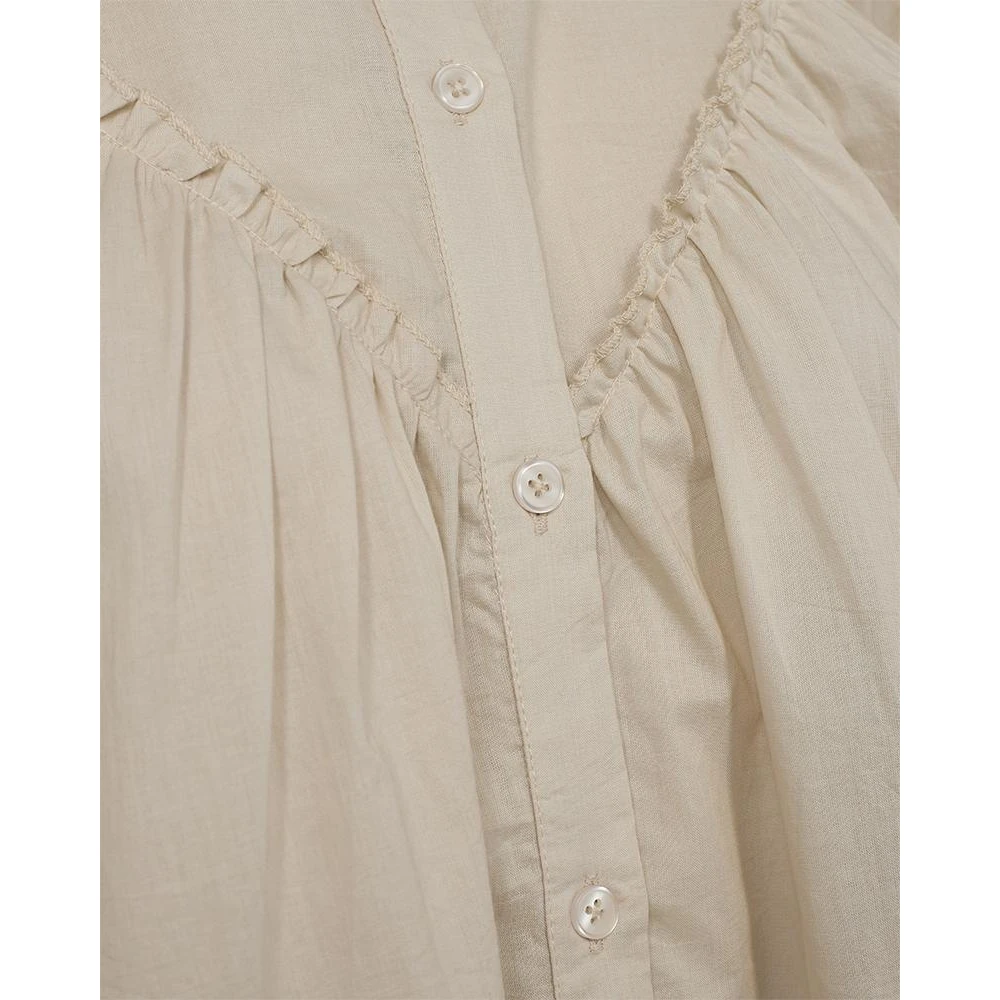 Freequent Stijlvolle Moonbeam Shirt Beige Dames
