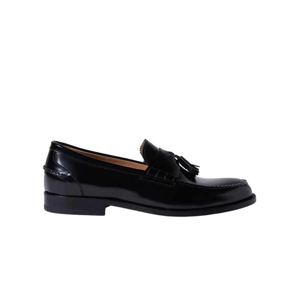 Scarosso Ralph Loafers - Handgjorda Italienska Tassel Loafers Black, Herr