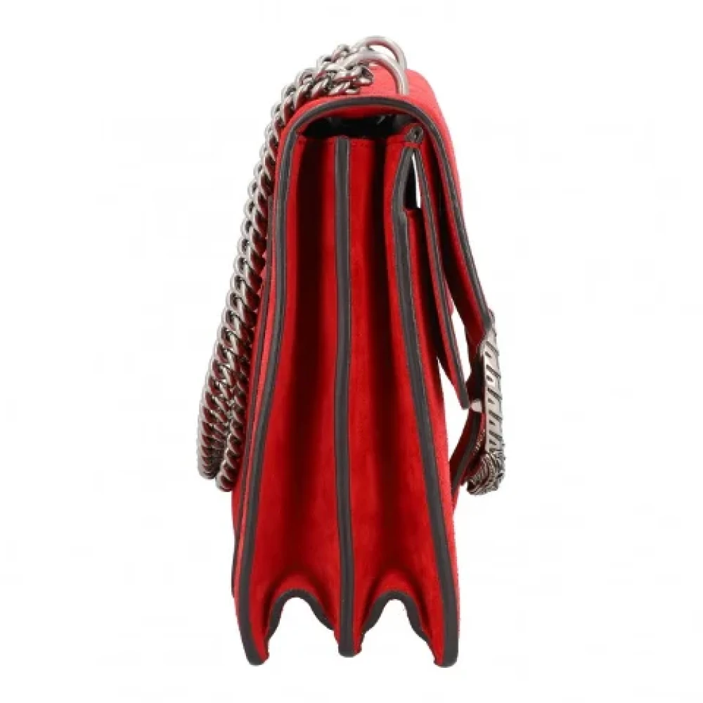Gucci Vintage Pre-owned Leather gucci-bags Red Dames
