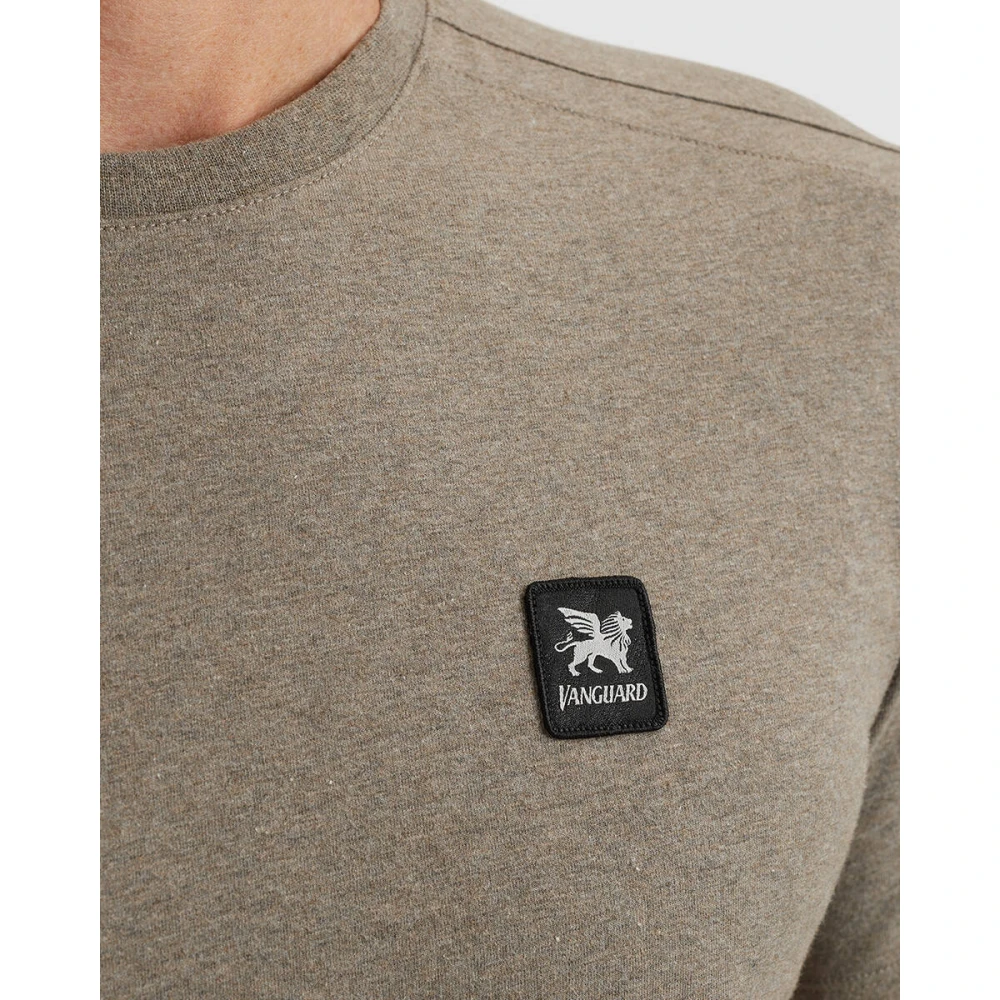 Vanguard Korte Mouw Crewneck Katoenen T-shirt Brown Heren