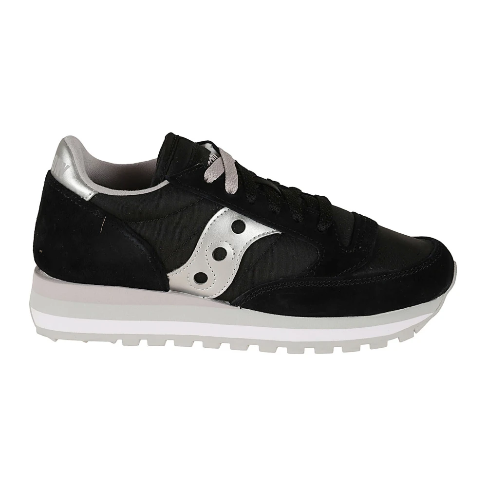 Saucony Dam Sneakers i läder och nylon Black, Dam