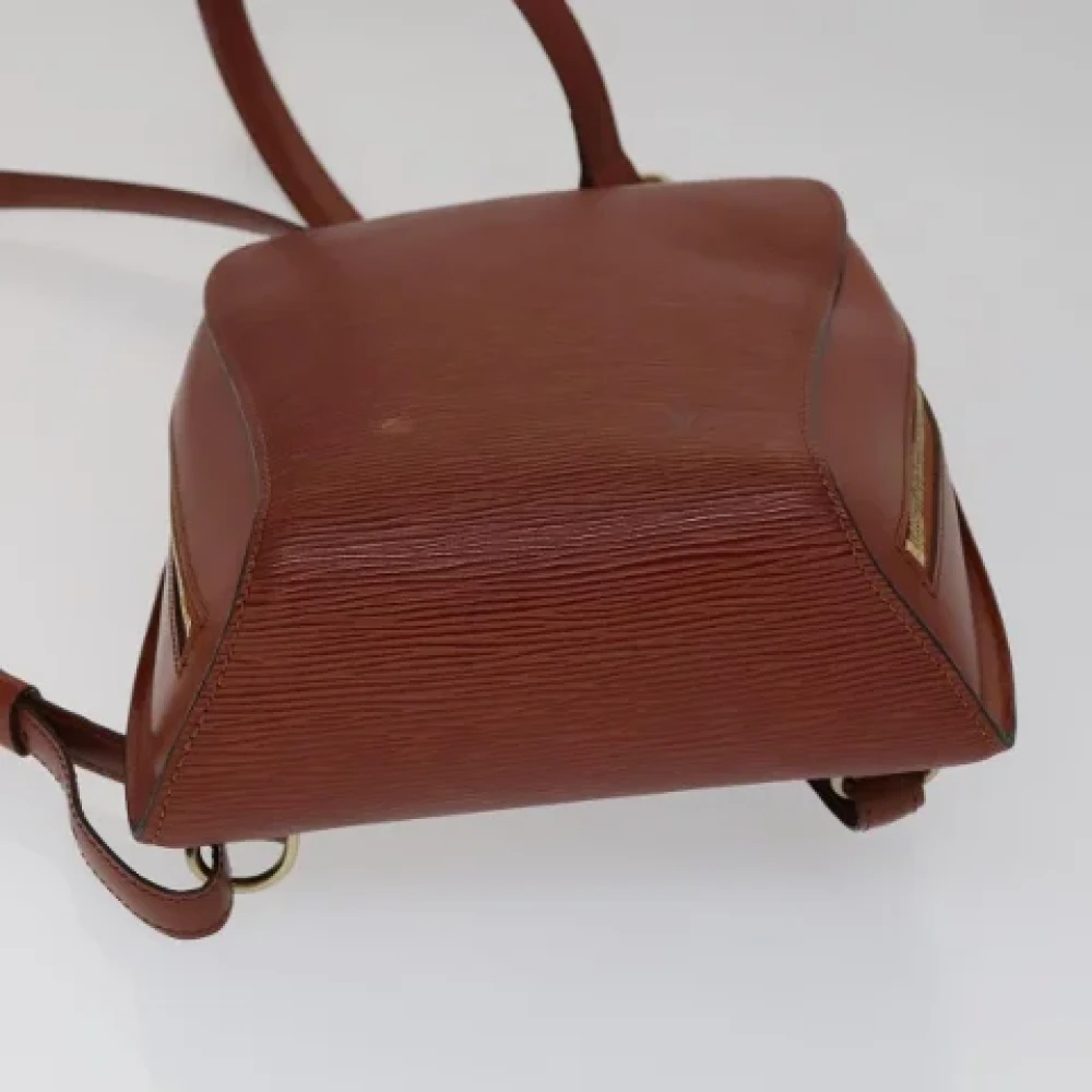 Louis Vuitton Vintage Pre-owned Leather backpacks Brown Dames
