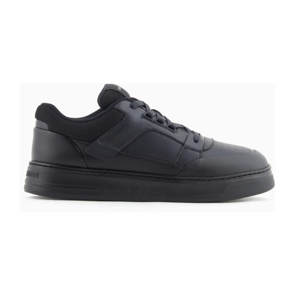 Emporio Armani Hombre Negro Zapatos, Talla: 45 Eu