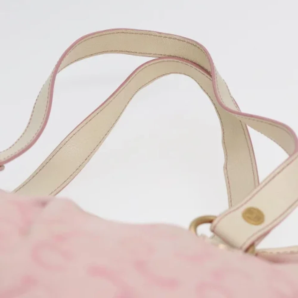 Celine Vintage Pre-owned Canvas celine-bags Pink Dames