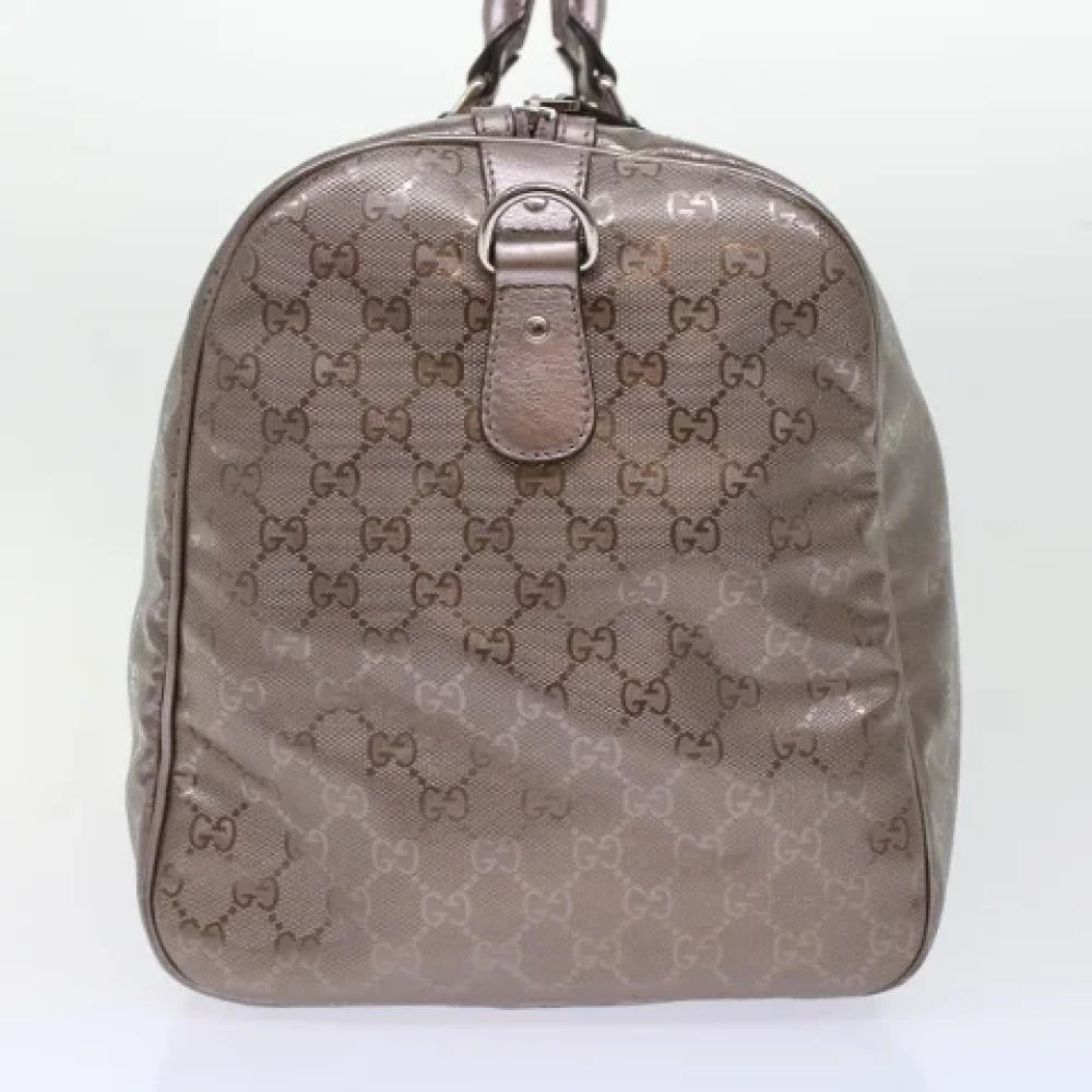 Gucci Vintage Pre-owned Canvas travel-bags Gray Dames