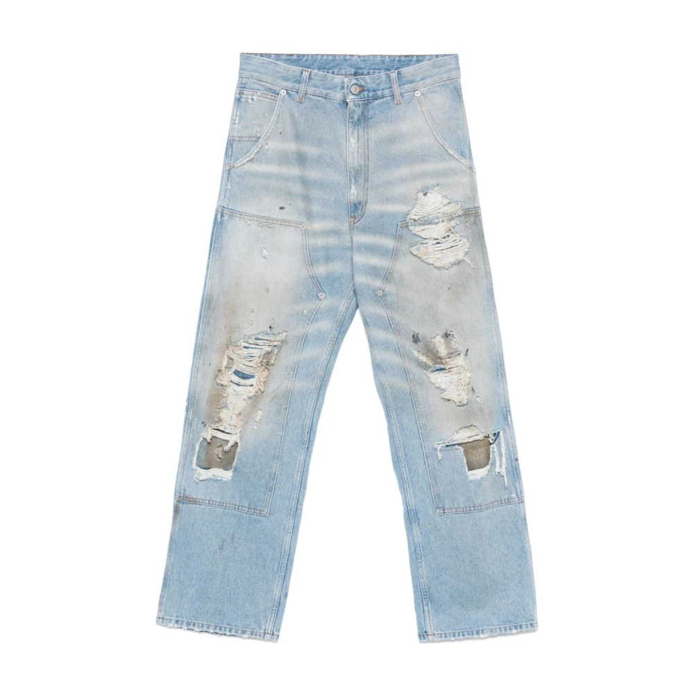 Mm6 Maison Margiela Blå Jeans För Män