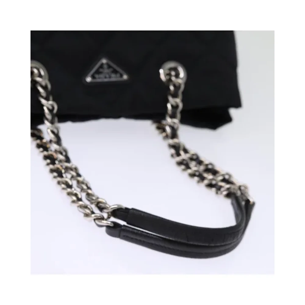 Prada Vintage Pre-owned Nylon prada-bags Black Dames