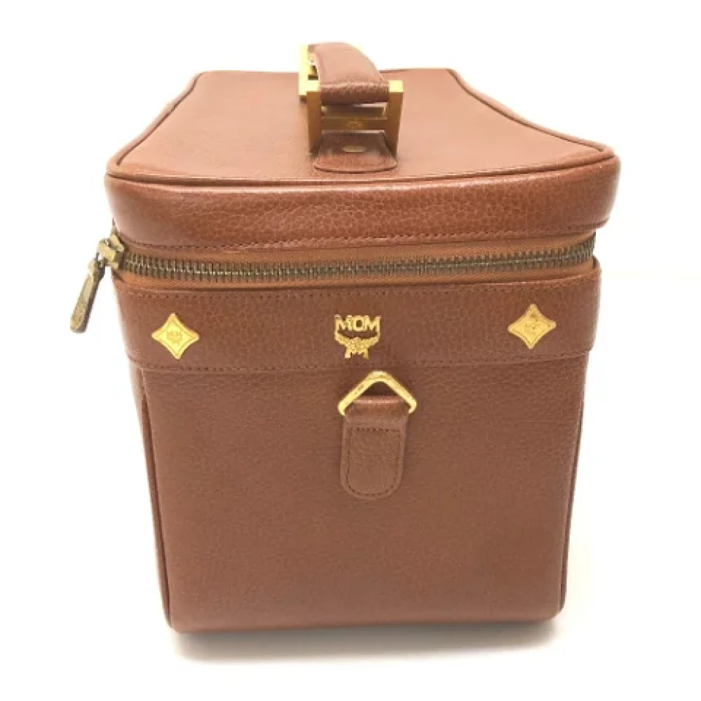 MCM Pre-owned Leather handbags Brown Dames