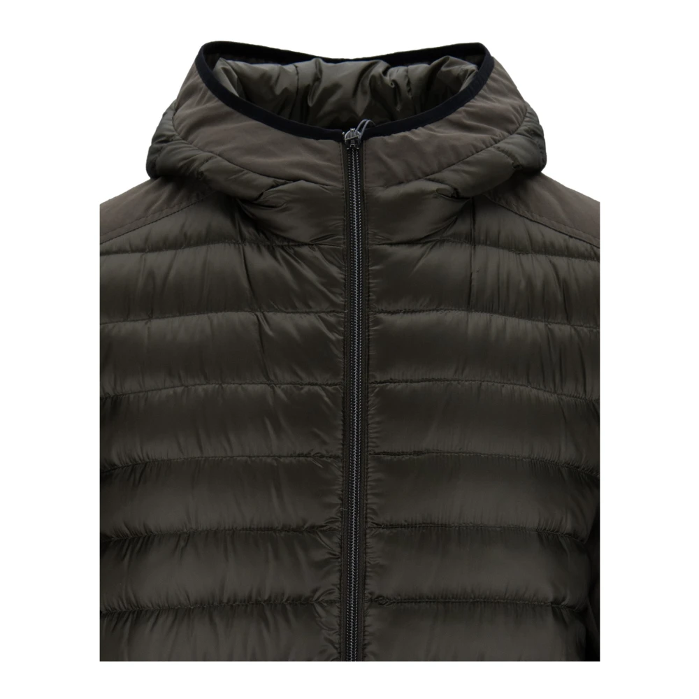 Herno Hooded Down Jacket Green Heren