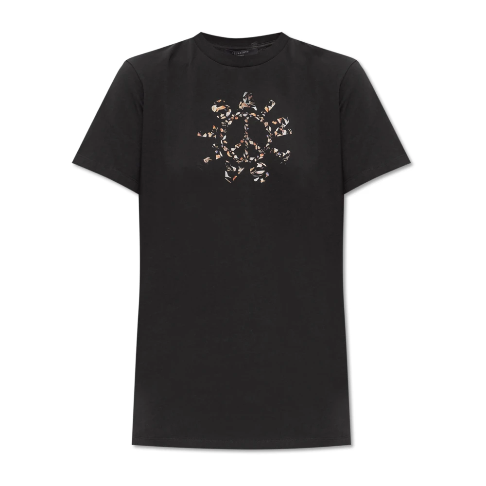AllSaints T-shirt Pierra Black Dames