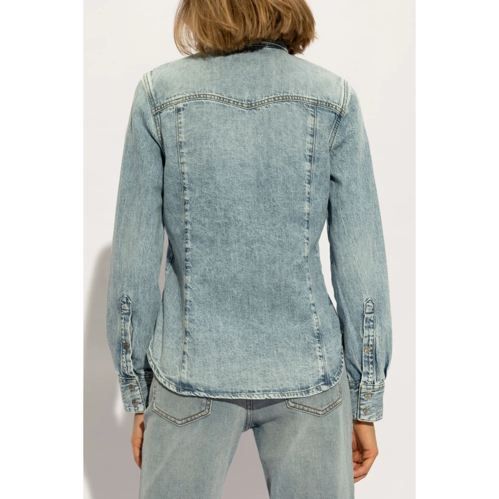 Diesel Denim overhemd De-Waves Blue Dames