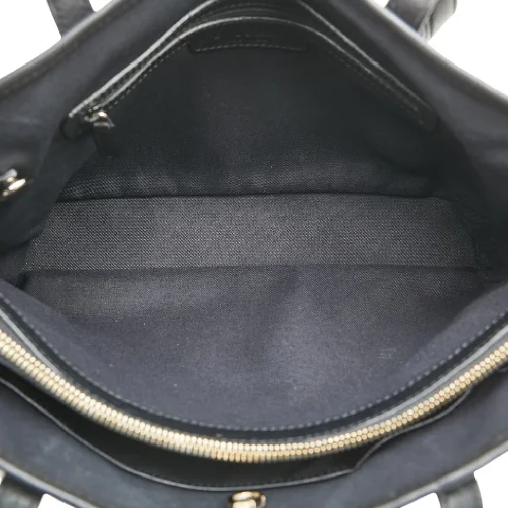 Bvlgari Vintage Pre-owned Leather handbags Black Dames