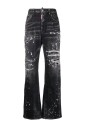 zwarte-distressed-bootcut-verfspat-jeans