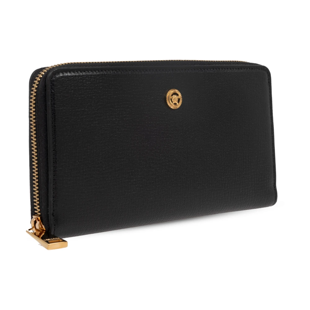 Versace Portemonnee met logo Black Heren