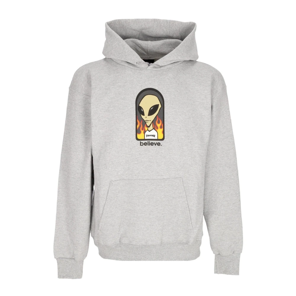 Thrasher Grijze hoodie met aangepaste print Gray Heren