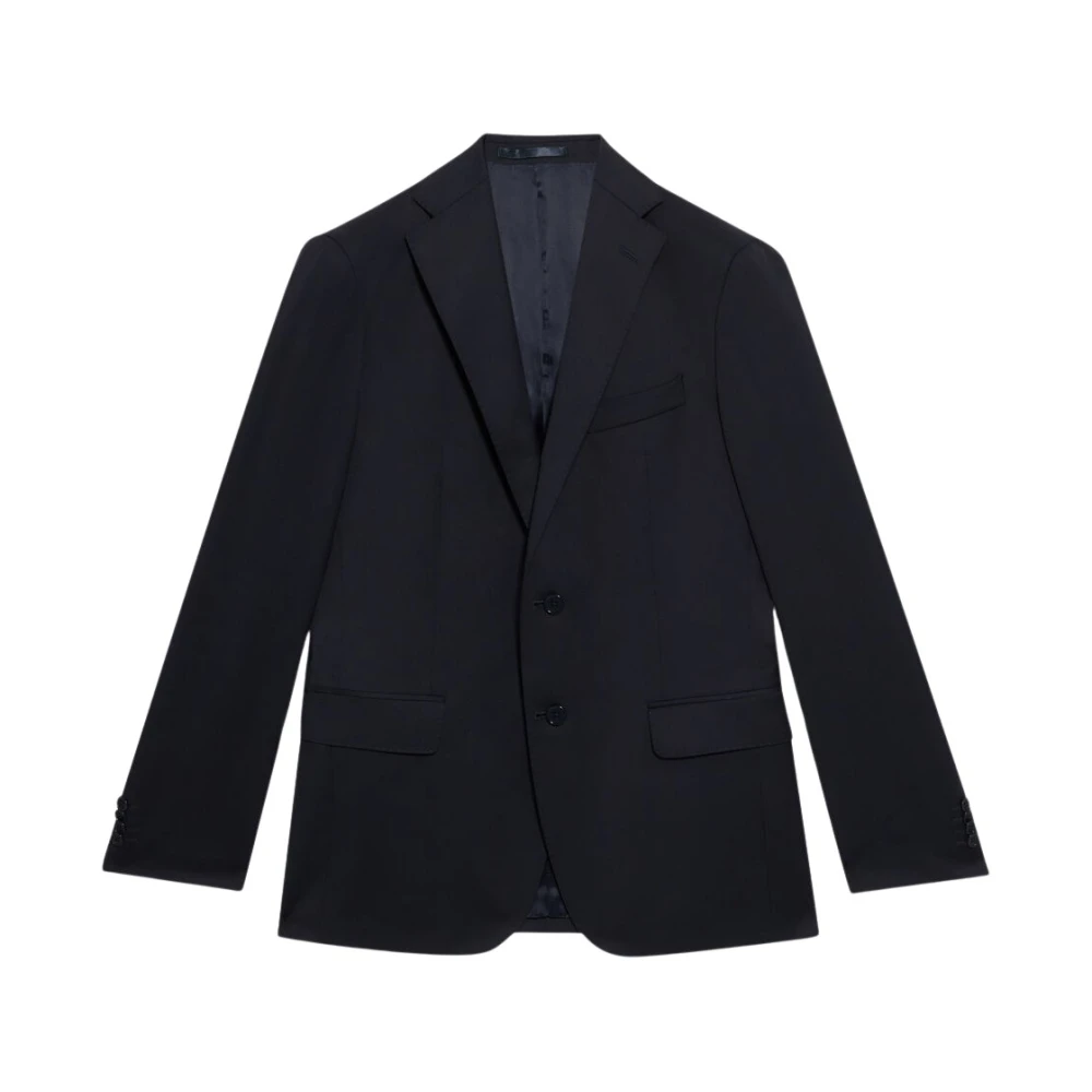 Brooks Brothers Klassieke Blazer van Maagdelijke Wol Blue Heren