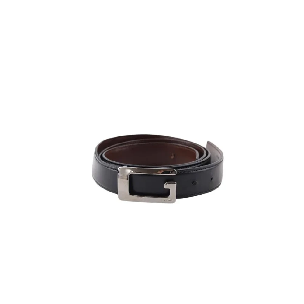 Gucci Vintage Pre-owned Leather belts Black Dames