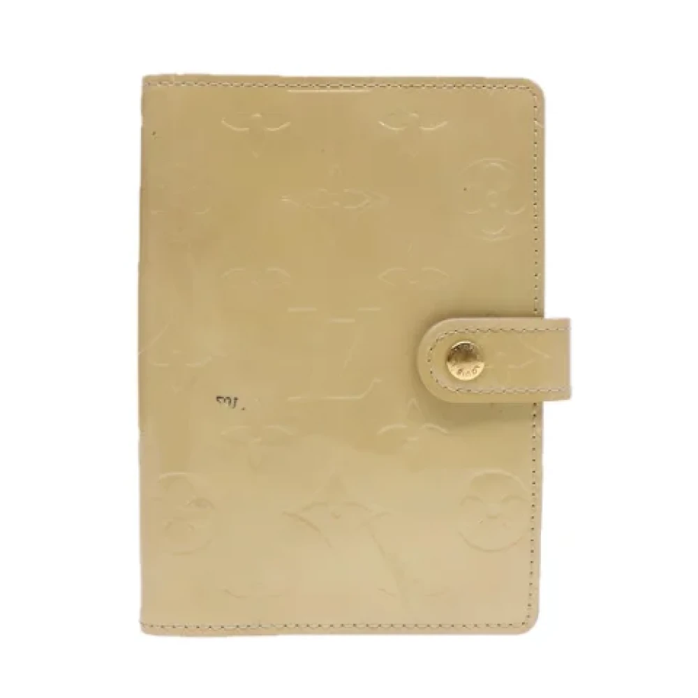Louis Vuitton Vintage Pre-owned Leather home-office Beige Dames