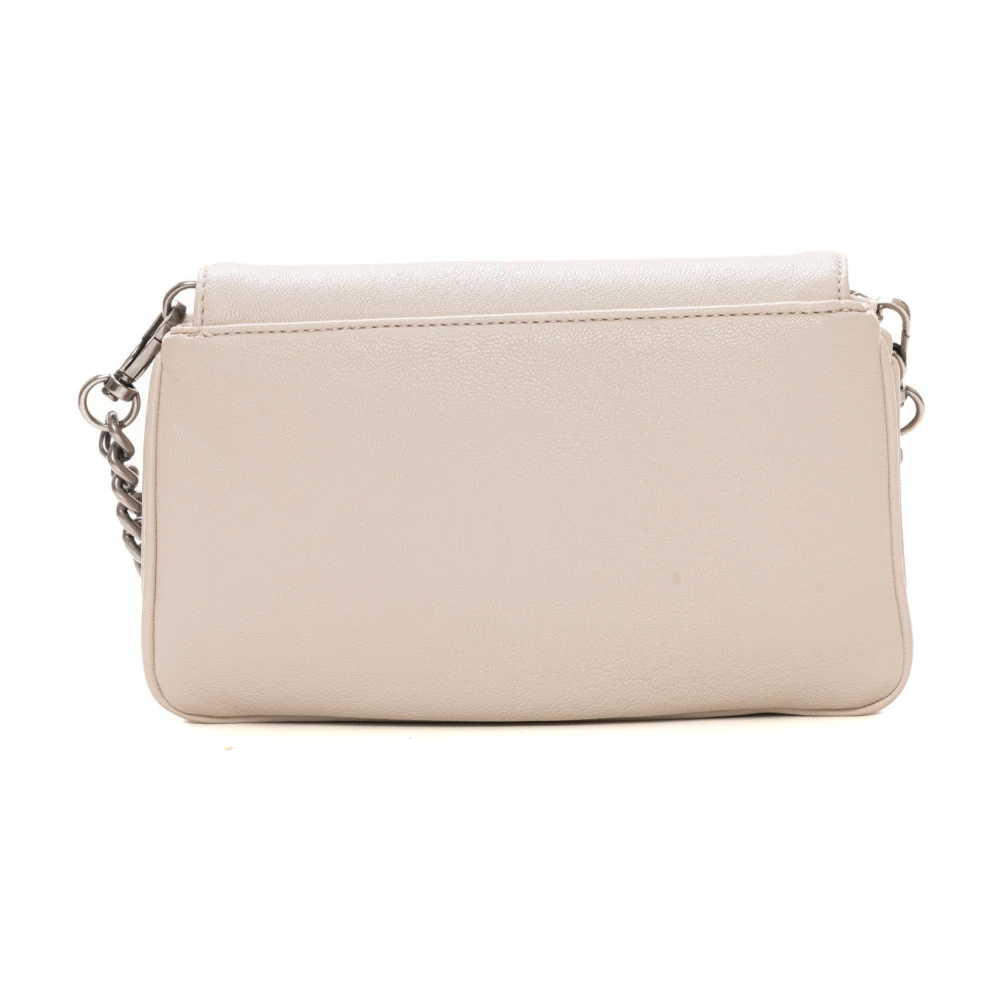 Liu Jo Stijlvolle Messenger Tas met Klepsluiting Beige Dames