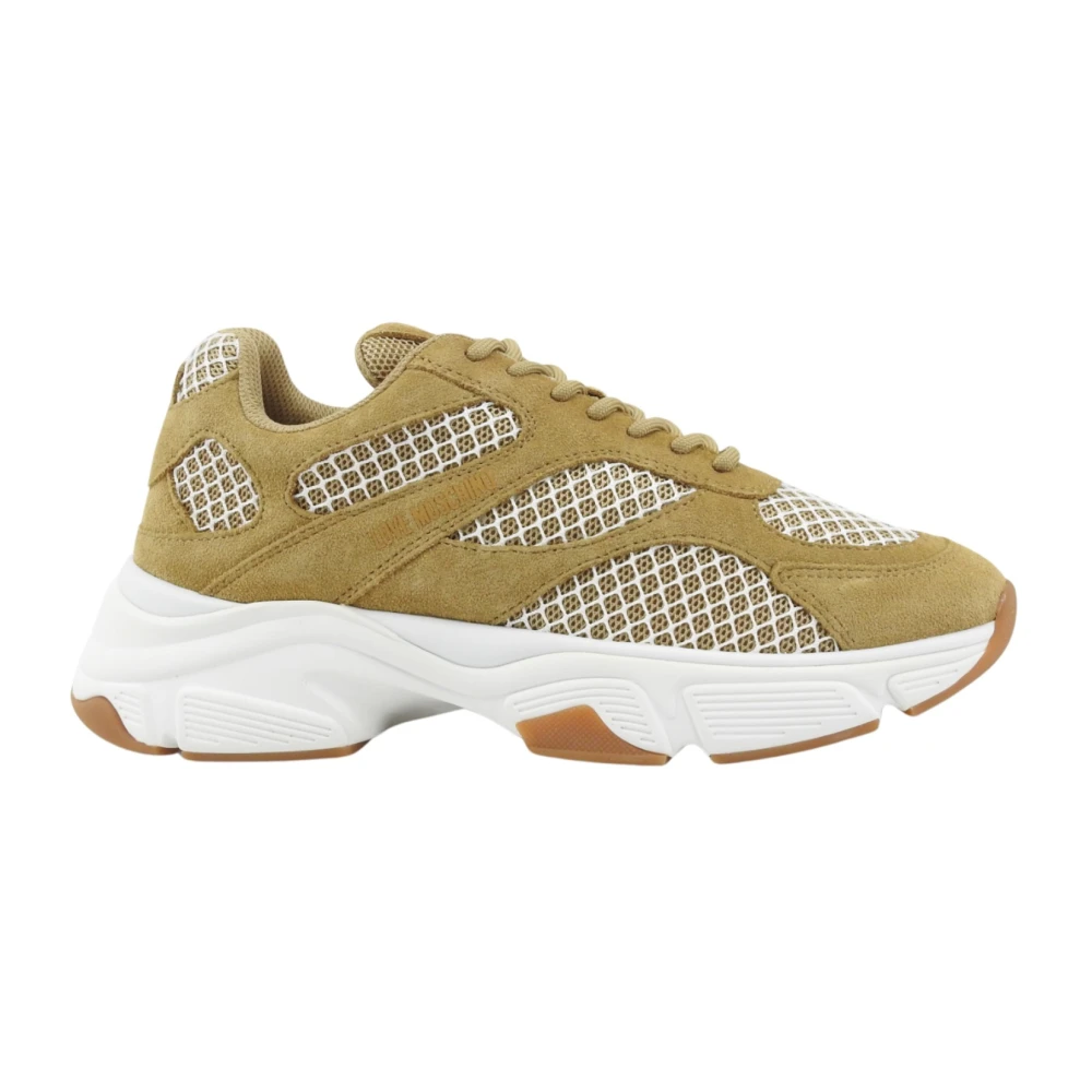 Love Moschino Sneakers Dames Schoenen Beige