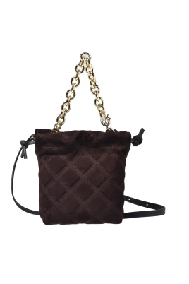 Trend Quiltad Handväska i Mocka