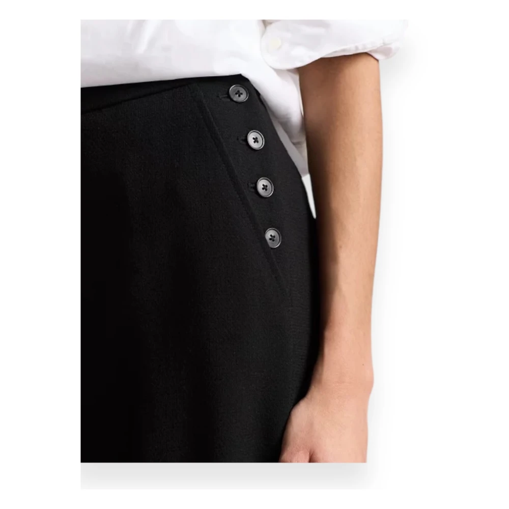 Polo Ralph Lauren Flat Front Broek in Klassieke Stijl Black Dames