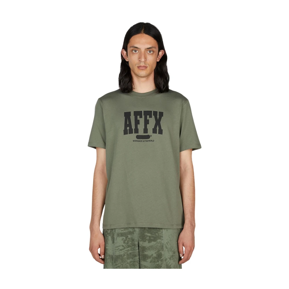 Affxwrks Nut Varsity T-shirt Green Heren