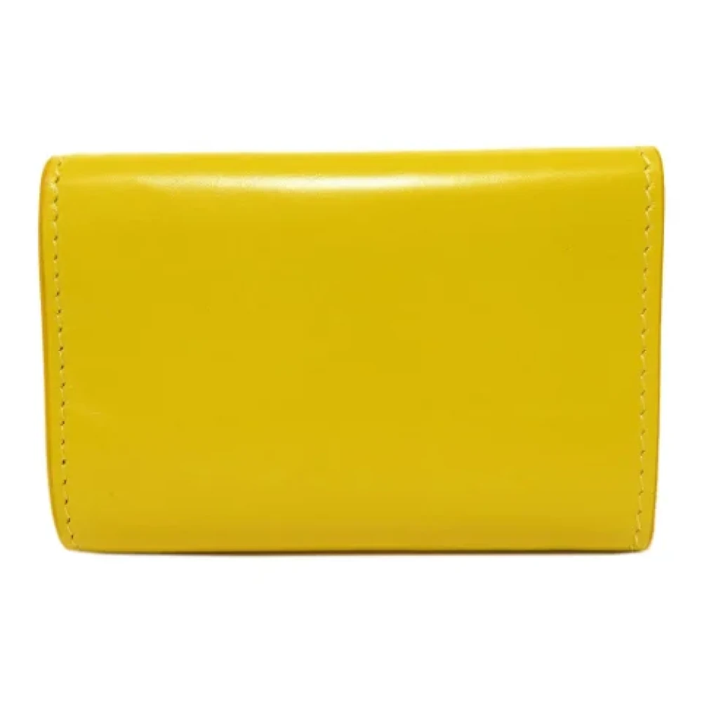 Balenciaga Vintage Pre-owned Leather wallets Yellow Dames