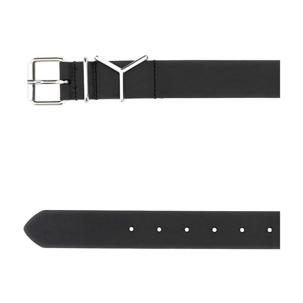 Y Project Klassieke Zwarte Leren Riem Black Dames